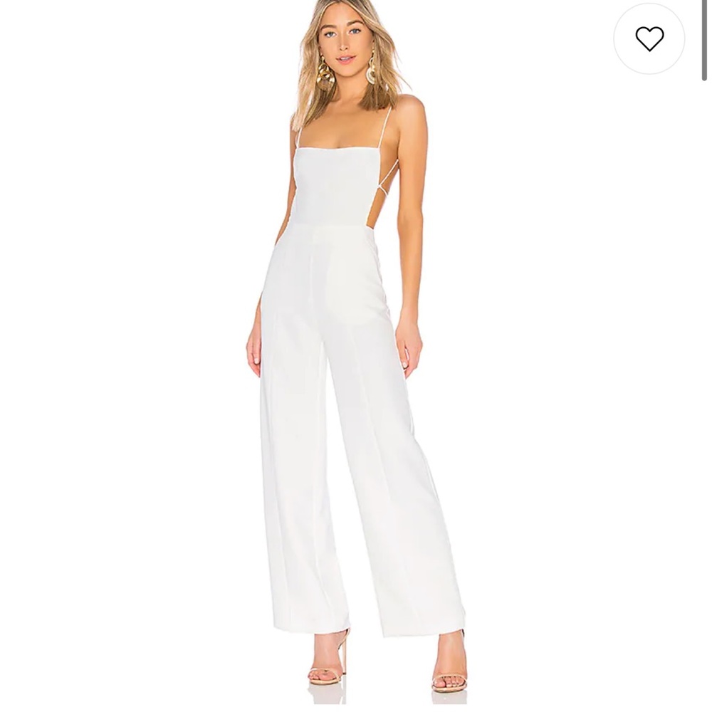 Revolve NBD Prosecco jumpsuit ivory